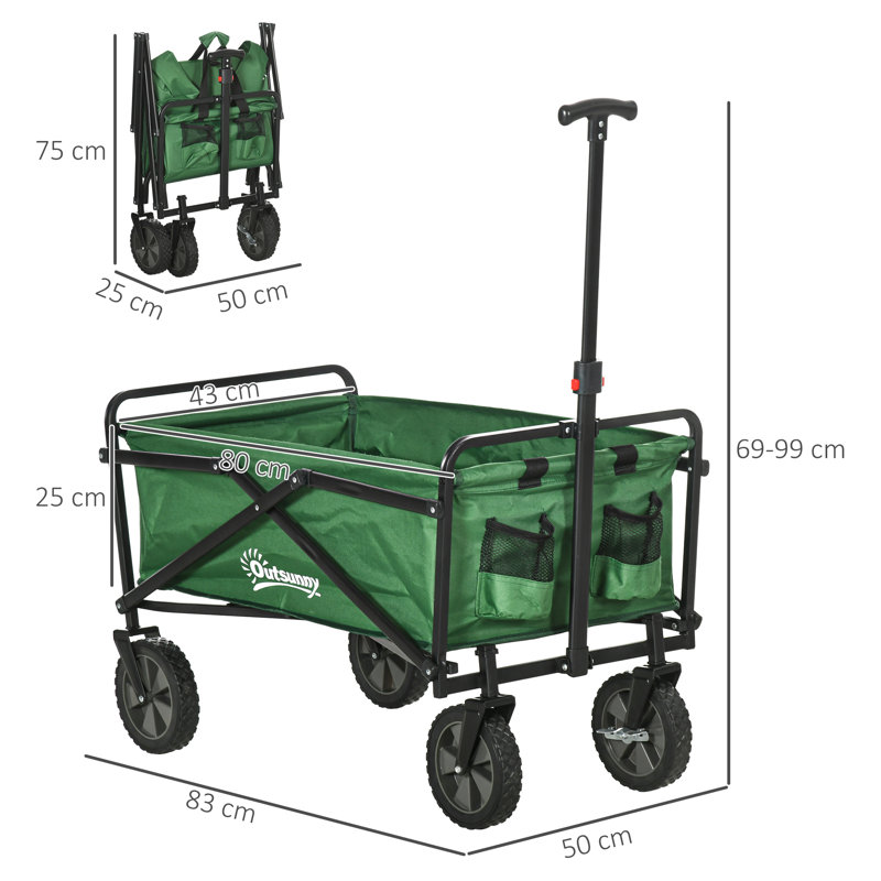 33'' H x 15.8'' W Utility Cart with Wheels