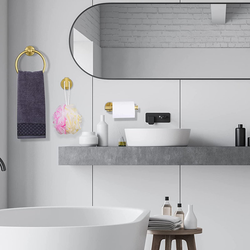 Ensembles de quincaillerie de salle de bain, Or brossé