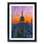 Empire State Building Sunset Framed Print-56852787-56852793