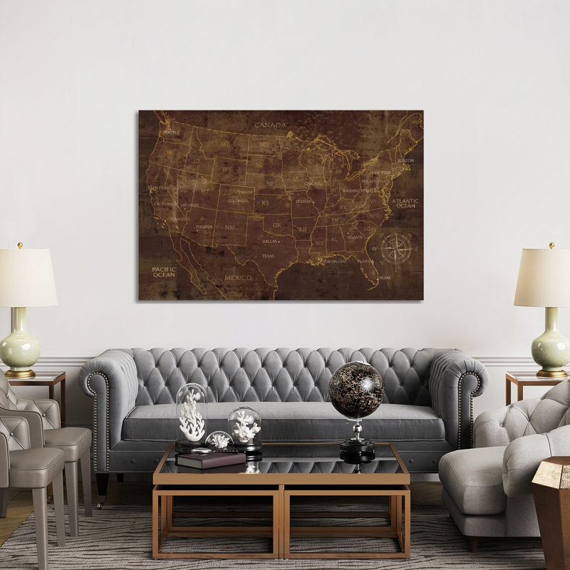 United States by Luke Wilson - Wrapped Canvas Print, 152.5 cm H x 101.5 cm W