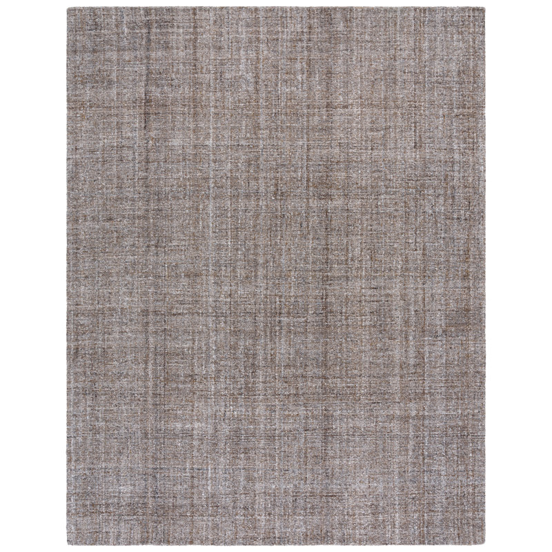 Abstract Hand Tufted Performance Solid Color Indoor Rug, Rectangle 8' x 10'