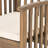 2pcs Wood Dining Chair With Grey+cream Seat Cushions - , For Patio Comfy Stylish,