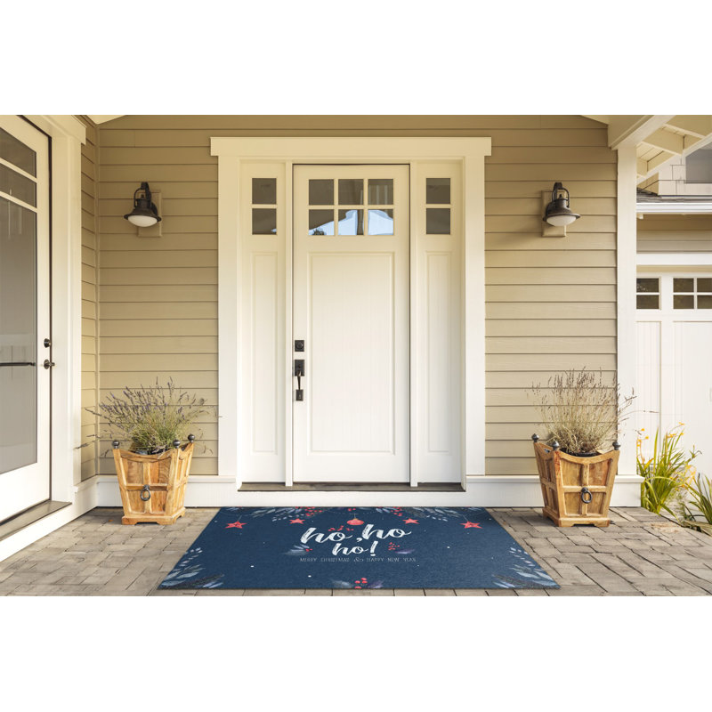 Santa Non-Slip Outdoor Door Mat, 100cm W x 150cm L