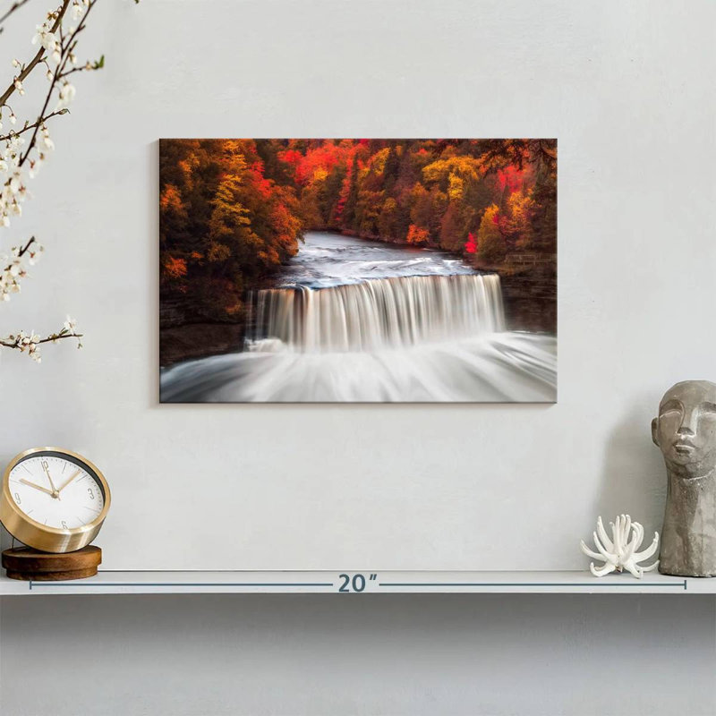 Alvord Tahquamenon Falls en automne, H 8 po x l 12 po