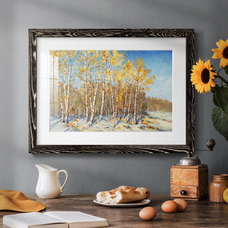 Arbres en automne, Noir, H 28 po x l 42 po x P 1,5 po