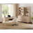 2 - Piece Office Set, 56" Executive Desk & Set Of 2 Bookcases, Beige-1747182873