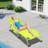 31 Tanning Chair, Adjustable 5 Positions, Spacious Outdoor Lounge, Beach, Deck, Side Pocket And Pillow Heavy Duty Folding Chaise, Patio, Pool, Lawn, Easy To Up-1657244747