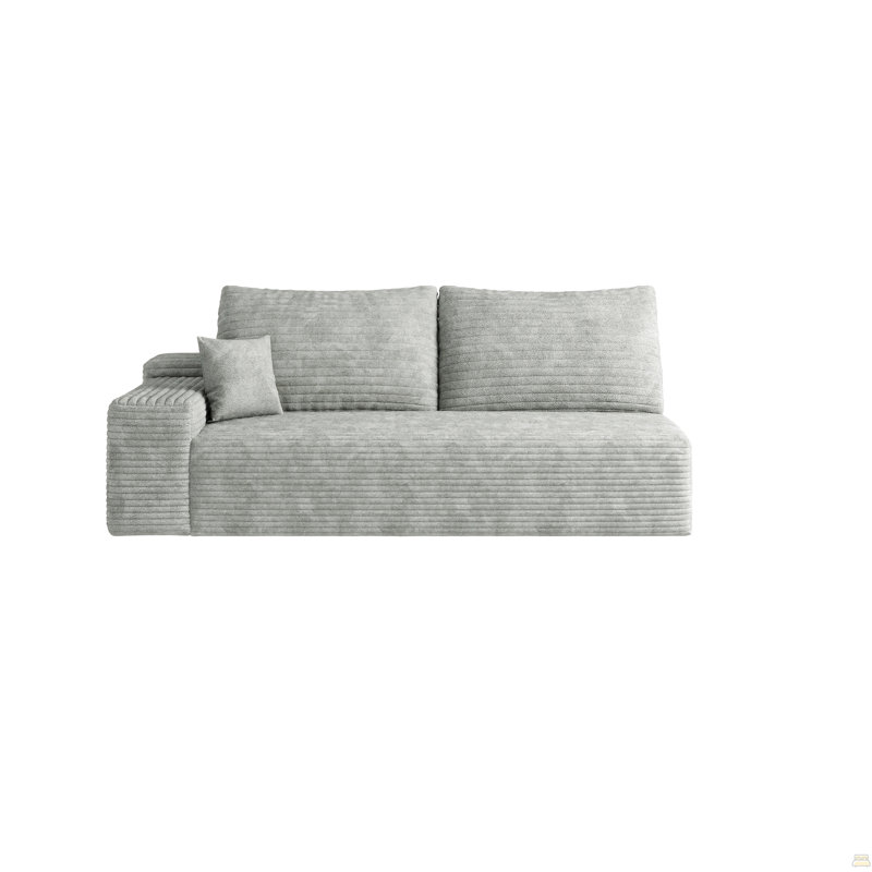 Canapé modulaire modulaire, Orienté à droite, Tissu gris