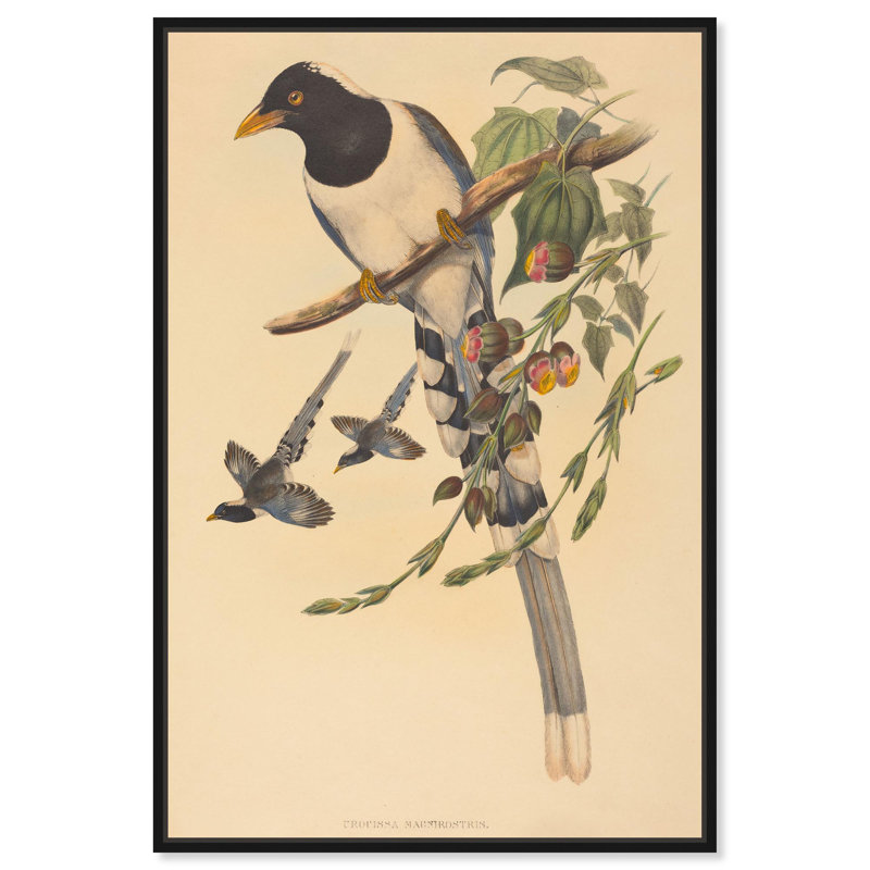 Reproduction d'art sur toile, probablement 1865, H 46 po x l 31 po, Cadre flottant noir