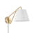 1-Light Modern Boho Cone Fabric Shade Wall Sconce with Plug-in Cord and Switch for Bedroom