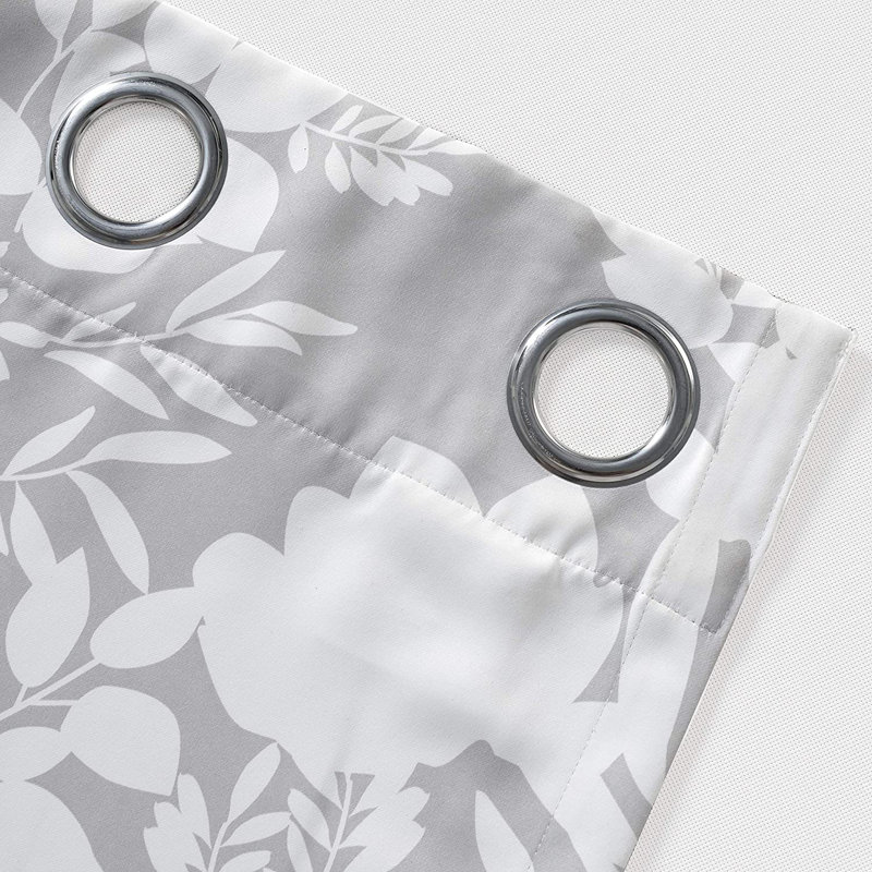 Adaleya Room Darkening Curtain Pair, Gray, 52" W x 63” L