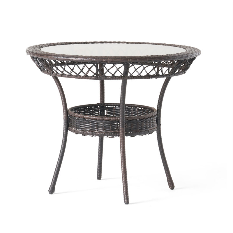 Figi Pe 34In Glass Table （Only Include Table)