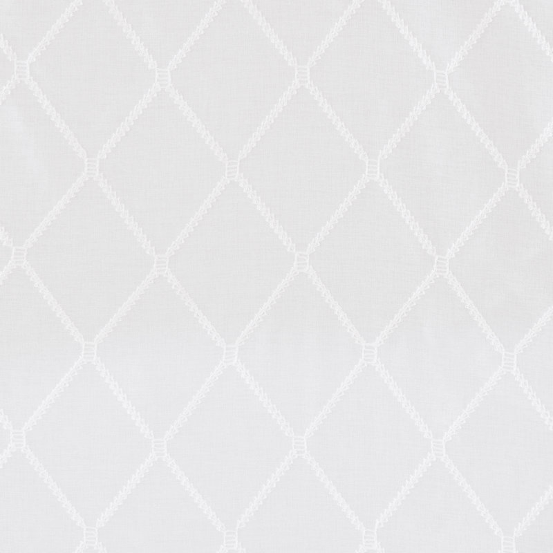 Panneau de rideau simple diaphane Irina Nirod, L 50 po x L 84 po, Blanc / gris
