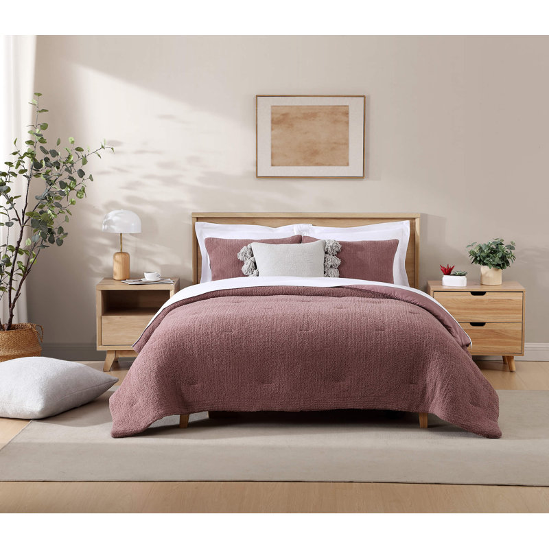 Snug Standard Comforter, King Comforter, Rose
