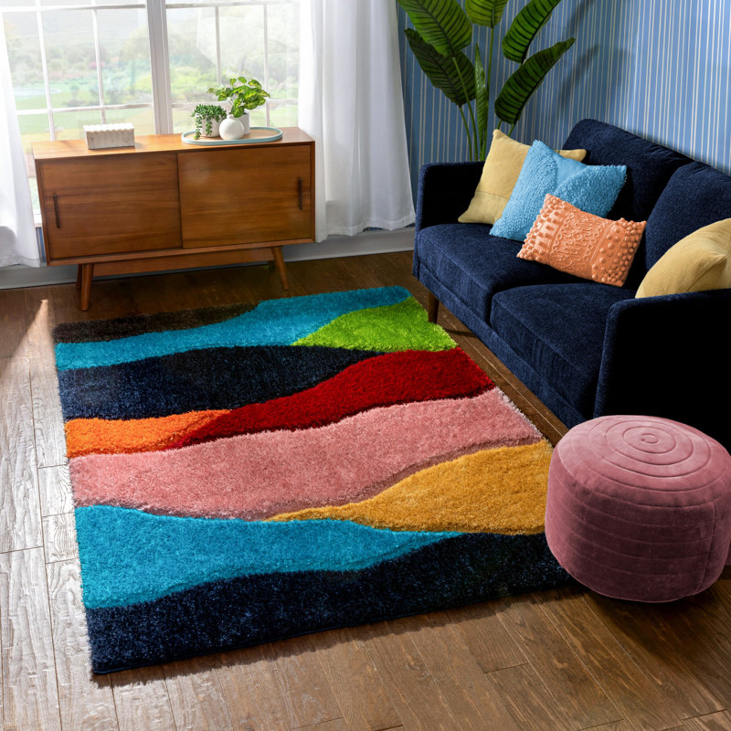 Cobina Abstract Indoor Rug, Rectangle 3'11" x 5'3"