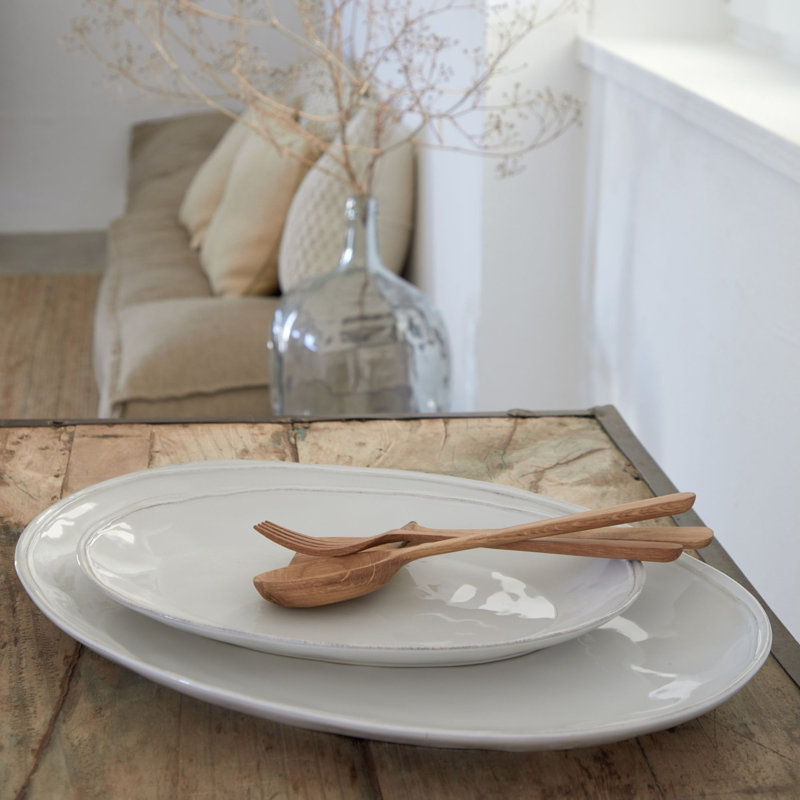 Costa Nova Fontana Platter, Cloud White