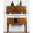 39.37" Brown Rectangular Solid Wood Console Table