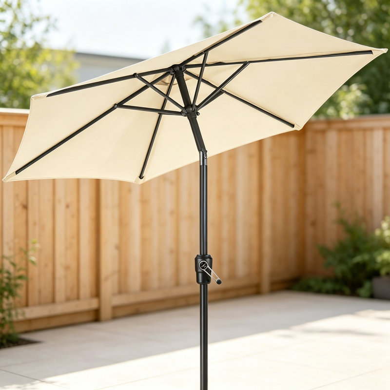 2 cm W X 2 cm D Beach Parasol with Crank Lift
