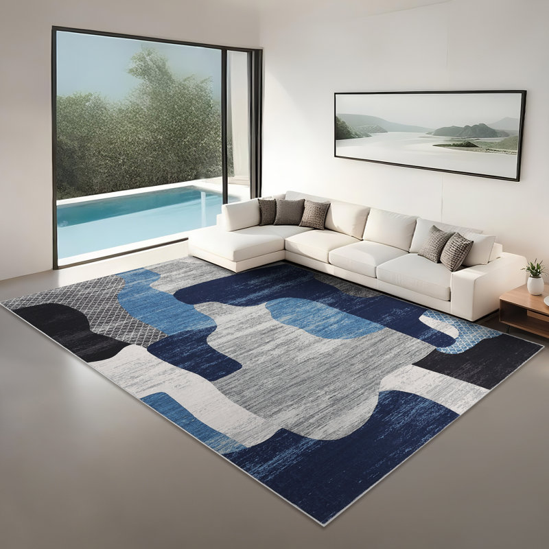 Rectangle Area Rug, Blue, 200*290cm