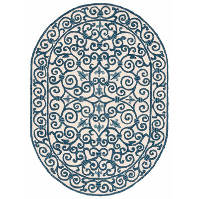 Brayton Hand Hooked Wool Pile Oriental Rug