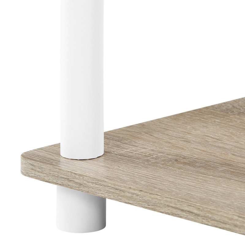 75.18cm H x 59.9cm W Etagere Bookcase, Sonoma Oak/White, 1