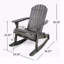 Chaise berçante d'extérieur Adirondack