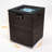Wicker Fire Pit Column With Glass Wind Guard