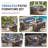 Metal Outdoor Patio 3-Seater Sofa With Cushions, 1 Piece-119368878