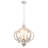 Tinnin 5-Light Farmhouse Chandeliers Lantern Adjustable Rustic Kitchen Island Cottage Candle Geometric Pendant-1151285659