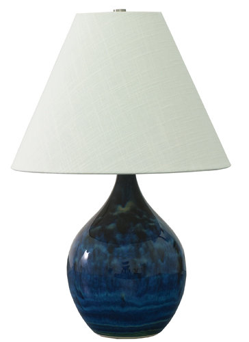 Scatchard Table Lamp, Midnight Blue, 19'' H x 8'' W x 10'' D, 100 W