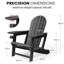 Chaise Adirondack d'extérieur en PEHD avec assemblage sans outil-699010878-699010879