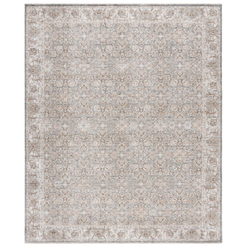 Tapis Regal Park gris ivoire / sauge, Rectangle 8 pi x 10 pi