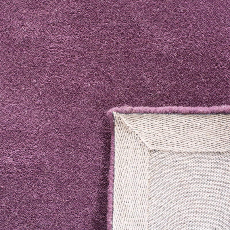 Teresita Hand-Tufted Wool Purple/Ivory Area Rug, Rectangle 2' x 3'