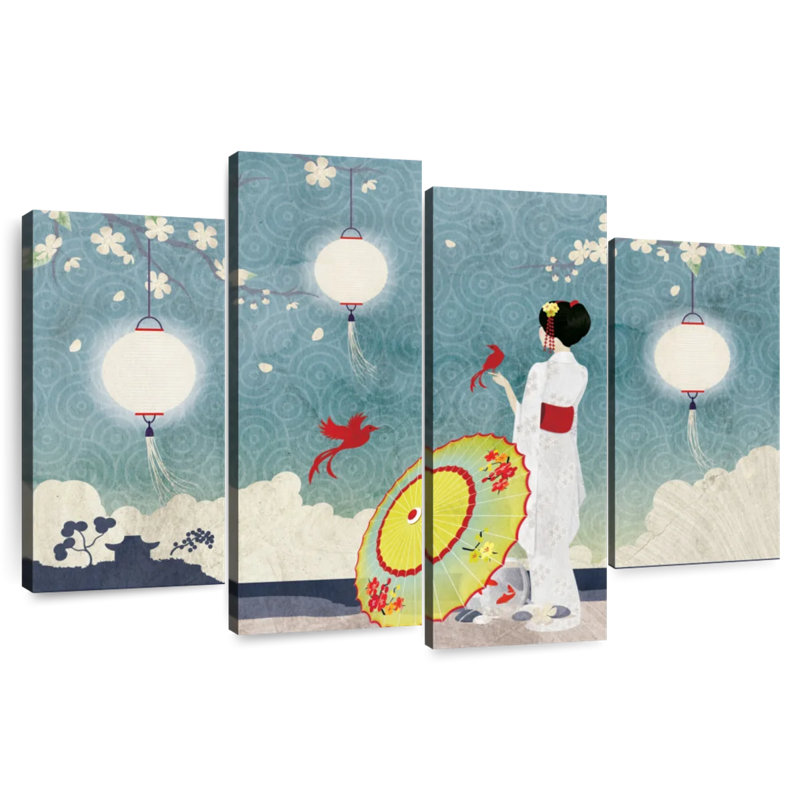 Fantaisie de Leisha Geisha, H 22 po x l 36 po
