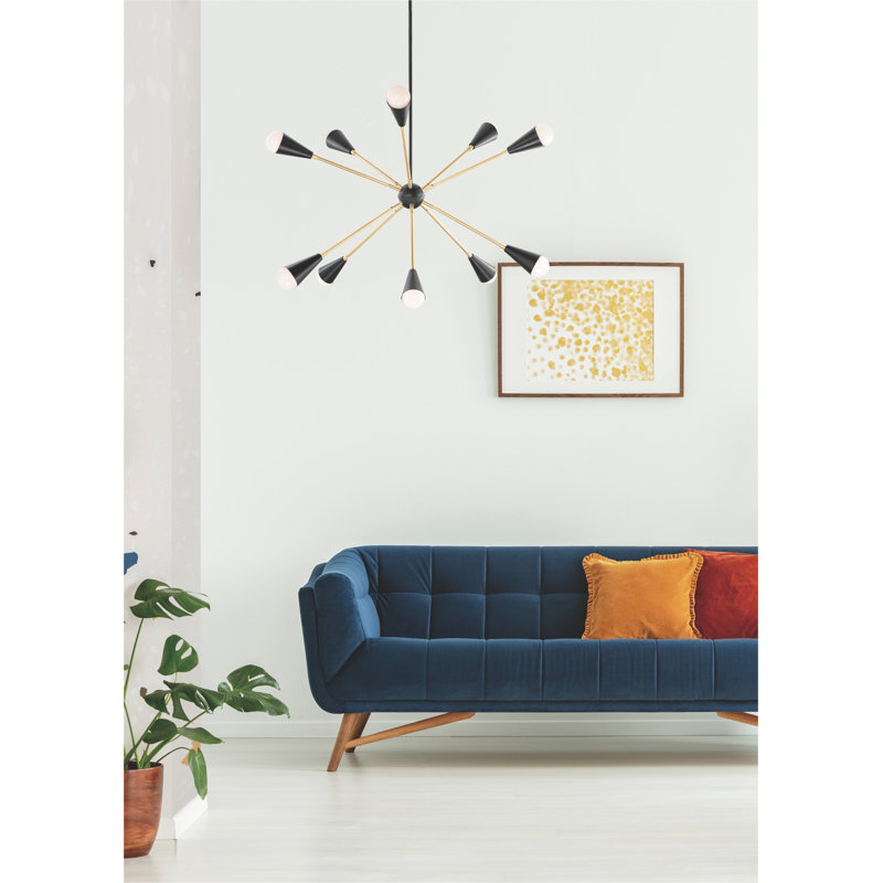 Lustre sphérique Spoutnik 10 lumières Monroe, Non
