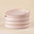 Rose clair avec bordure brune