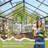 10 ft. W x 12 ft. D Greenhouse for Outdoors,  with Quick Setup Structure and Roof Vent, Black