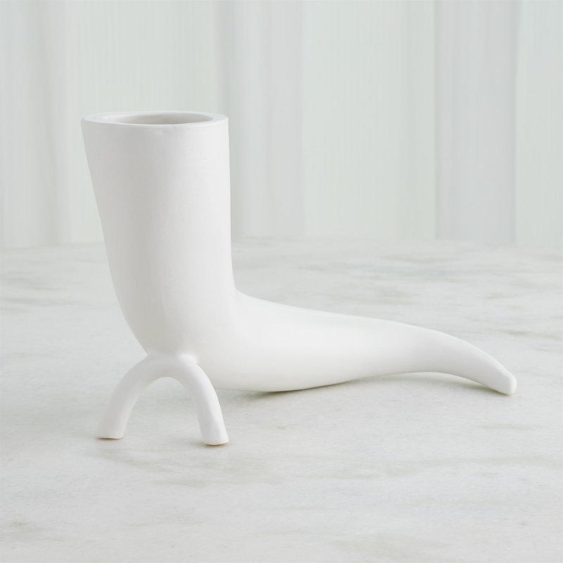 Vase Cornucopia - blanc mat