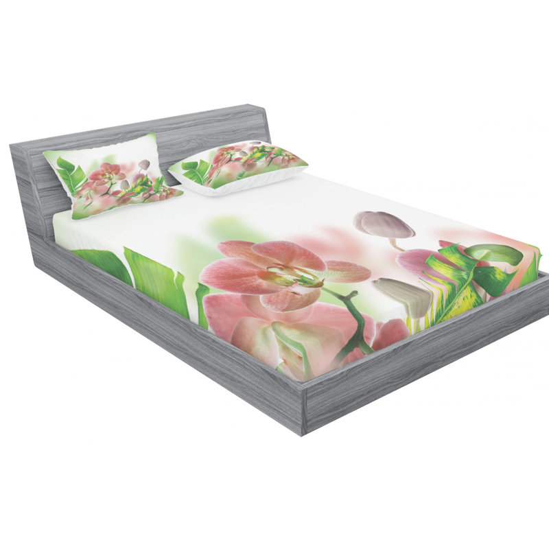 Microfiber Sheet Set, Queen Sheet Set with Fitted Sheet