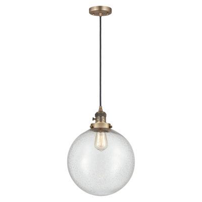 Luminaire suspendu à globe unique à 1 lumière