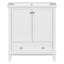 Ensemble de meuble-lavabo 30 po avec lavabo, armoire de salle de bain multifonctionnelle avec portes et tiroir, structure solide et panneau de fibres à densité moyenne-580631140