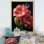 Fleur de lis rose II - art mural Lily