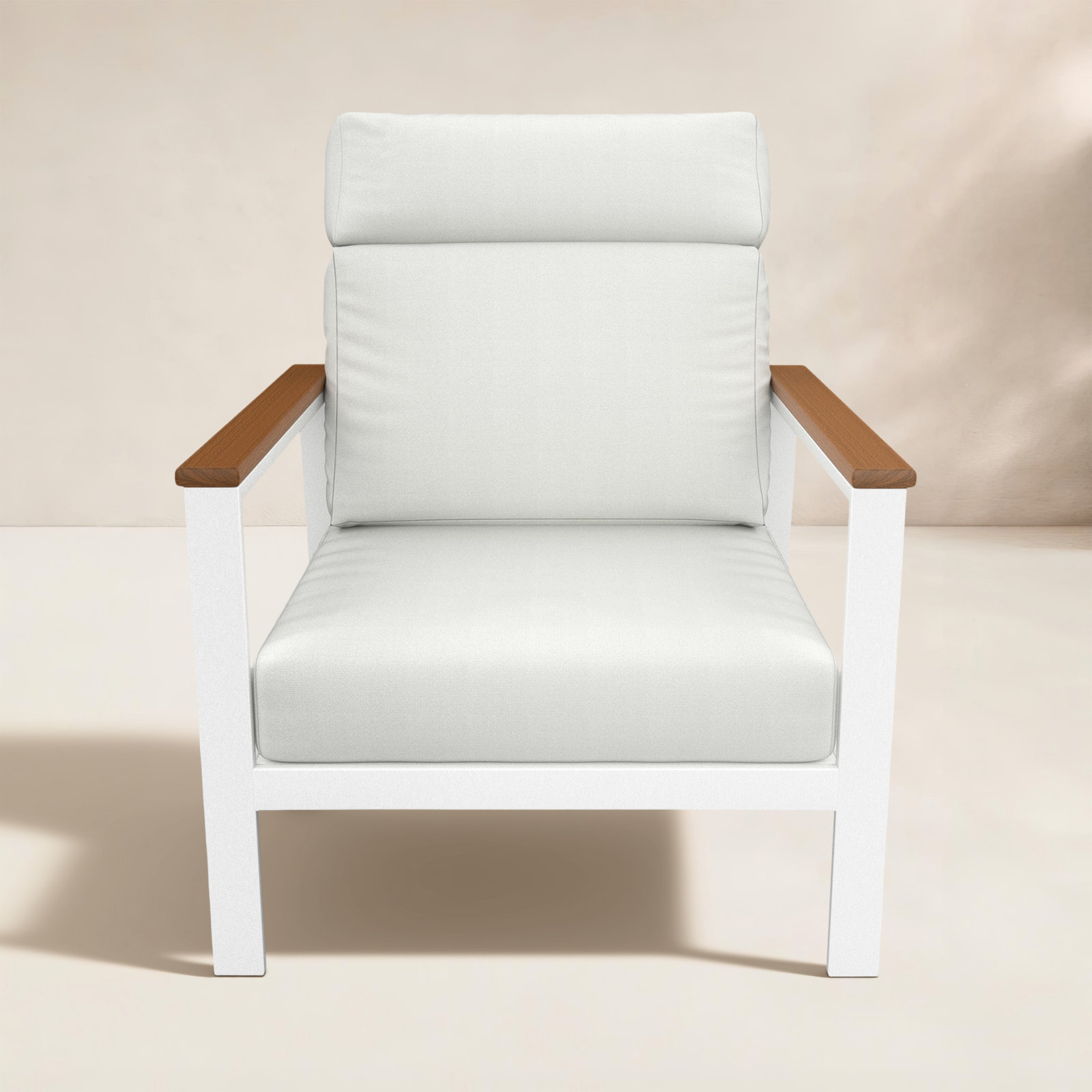 Townsend Sunbrella® Patio Lounge Chair, Canvas White
