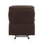 Fauteuil inclinable oscillant Arcadia Motion, microfibre chocolat-1136197487