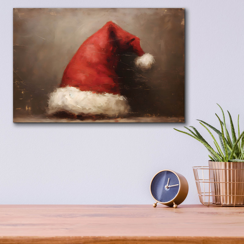 «Santa Hat» par Petals Prints Design, H 12 po x l 16 po x P 0,13 po