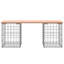 Aleida Steel Outdoor Bench-955263250-955263248