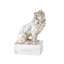 Lion Sculpture-Nickel/Crystal