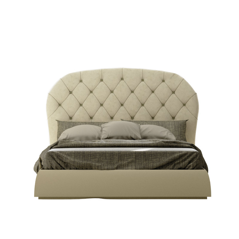 Lit tapissier standard Annalya, Très grand, Mat