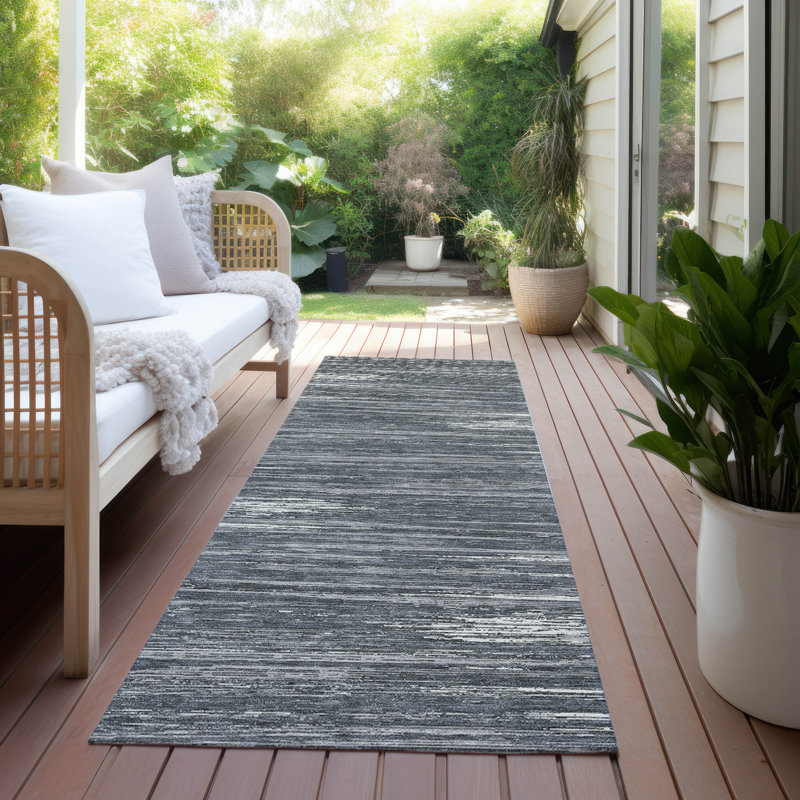 Maliana Abstract Indoor / Outdoor Rug, Runner 2'3" x 7'6"