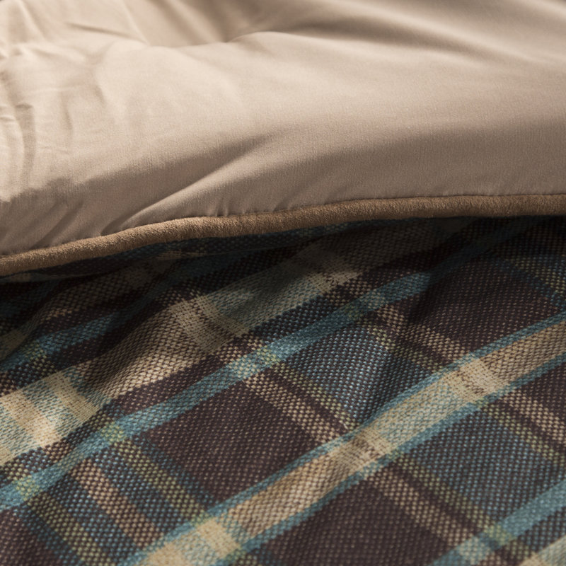 Woolrich Hadley Plaid Oversized Cozy Spun Comforter Set, Queen